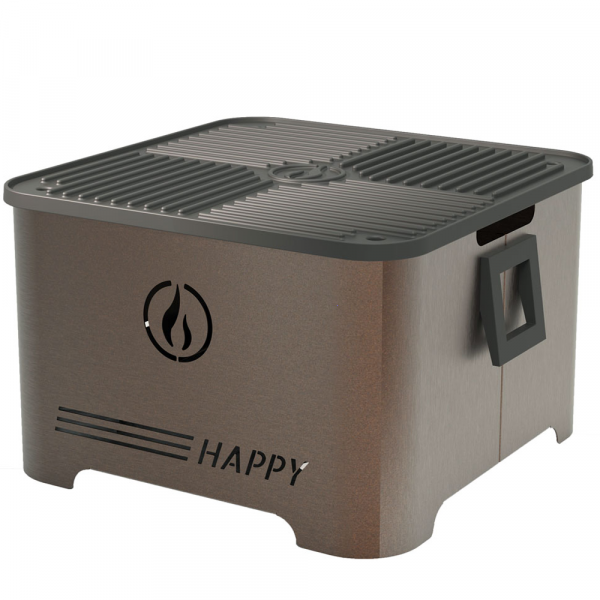 Linea VZ Happy Corten - Barbecue portatif à pellet en soldes