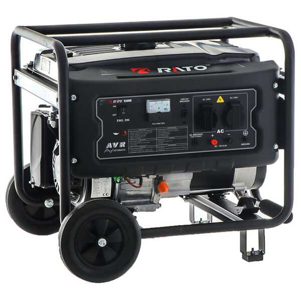 Groupe électrogène monophasé Rato R3000 - sur chariot - 2.7 Kw