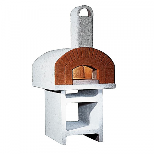 Linea VZ Pozzuoli - Four à bois d'extérieur avec base en ciment - avec chambre de cuisson 72x105 cm en soldes
