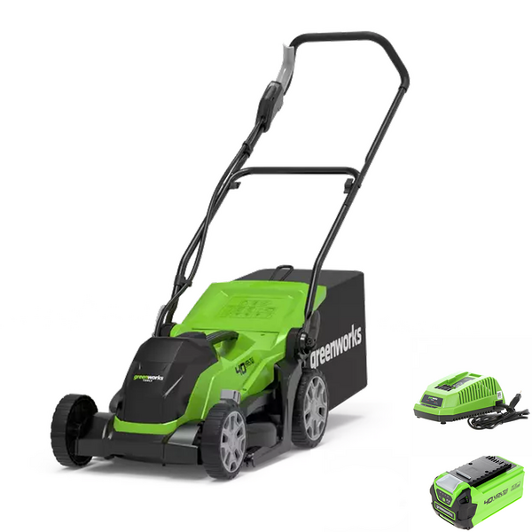 Greenworks G40LM35K2 - Tondeuse à gazon électrique à batterie - 40V 2Ah