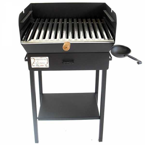 Barbecue à charbon en métal résistant Cruccolini Family 50x38 en soldes