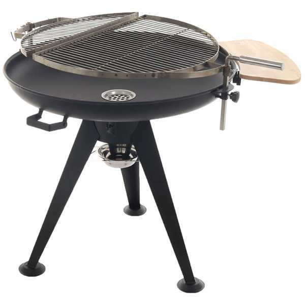 Barbecue à charbon avec double grille pivotante Royal Food BBQ2 - braisier Ø 86 cm en soldes