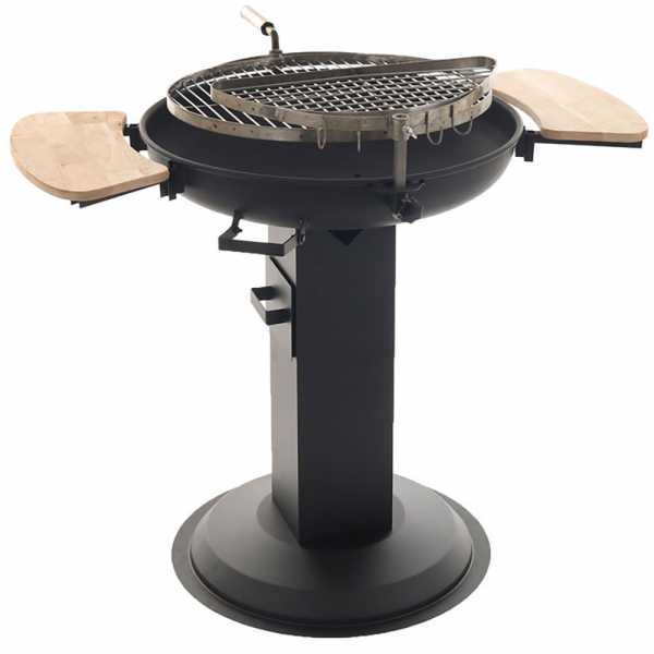 Barbecue à charbon avec double grille pivotante Royal Food BBQ6 - braisier Ø 60 cm en soldes