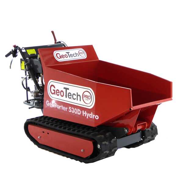 Brouette à moteur GeoPorter 530D Hydro avec benne dumper hydraulique 500 kg