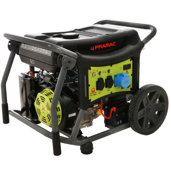 Groupe électrogène 5,8 kw monophasé à essence WX7000 Pramac - Sur chariot