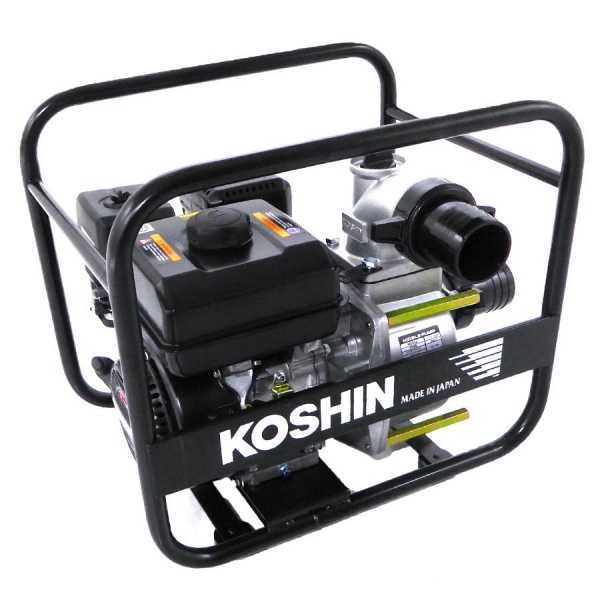 Motopompe thermique Koshin STV-80X  pour eaux semi-chargées avec raccords de 80 mm en soldes