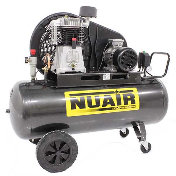 Nuair NB/5,5CT/270 - Compresseur d'air électrique triphasé à courroie - moteur 5.5 CV - 270 L en soldes