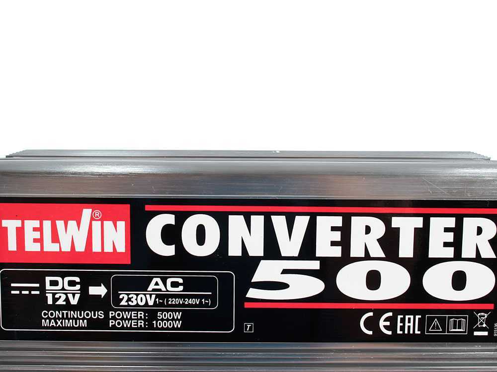 Convertisseur de courant Telwin Converter 500 en Promotion