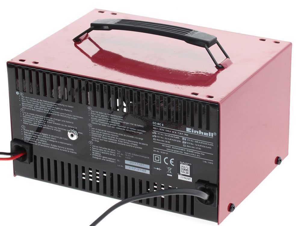 Chargeur de batterie Einhell CC-BC 8- 12V - batteries auto e moto jusqu'à  120A