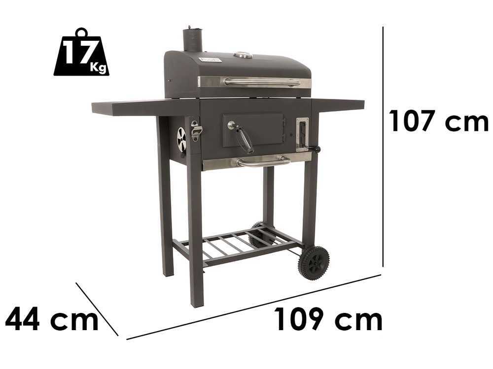 Goods & Gadgets Micro Barbecue à charbon compact en acier inoxydable émaillé 40 cm vert 