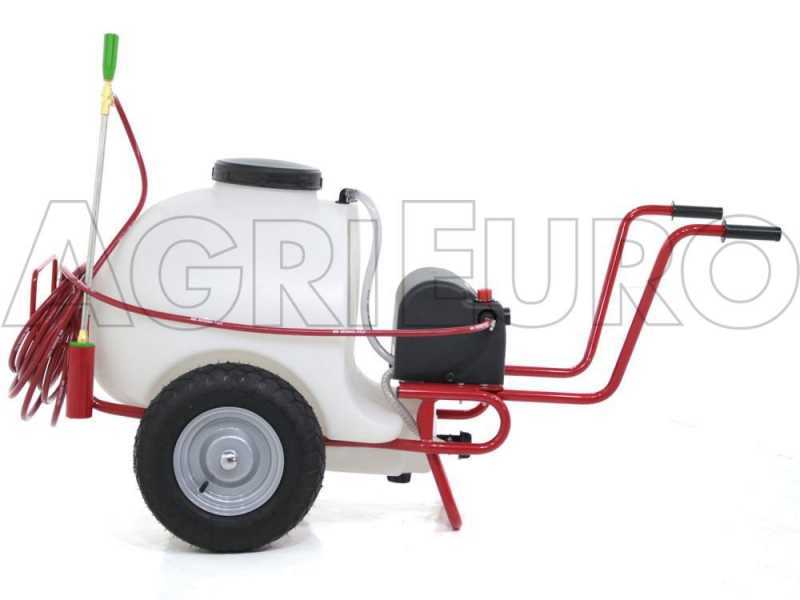 Pulv&eacute;risateur &agrave; batterie 12 V de 120 L PRO - Pompe de pulv&eacute;risateur &eacute;lectrique sur chariot