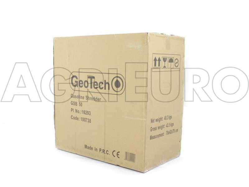 GeoTech GSB50 - Broyeur thermique - Moteur essence 6 CV