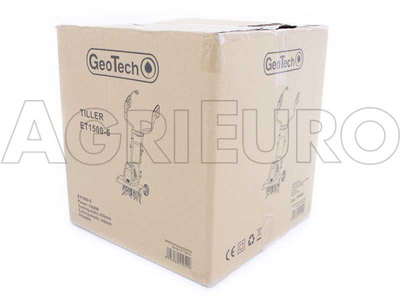 Motobineuse  avec moteur &eacute;lectrique GeoTech ET 1500-6, moteur 1500W, 6 fraises