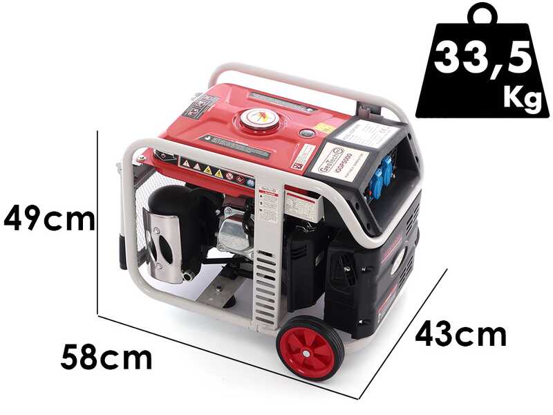 GeoTech iGGP5000 - Groupe &eacute;lectrog&egrave;ne inverter 4 kw monophas&eacute; - sur chariot