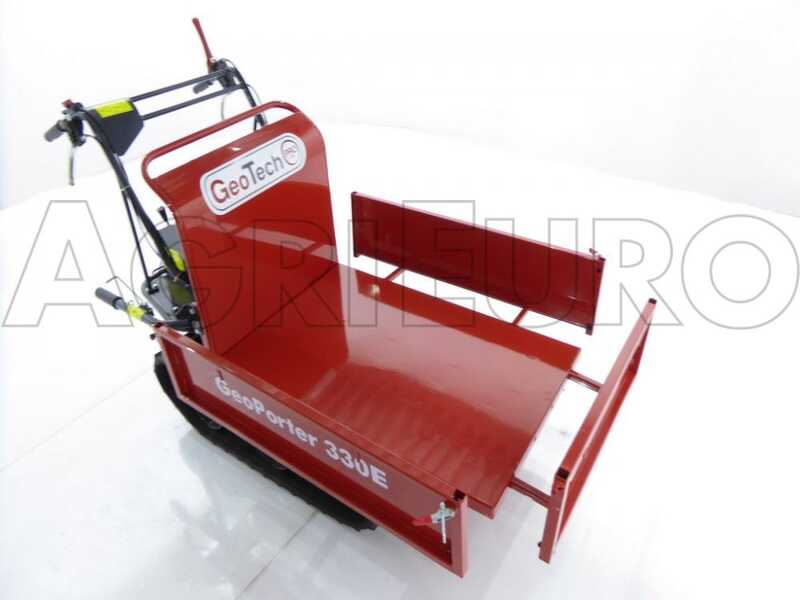 Brouette &agrave; moteur GeoTech Pro GeoPorter 330E BS B&amp;S CR950, benne extensible - charge 300 kg