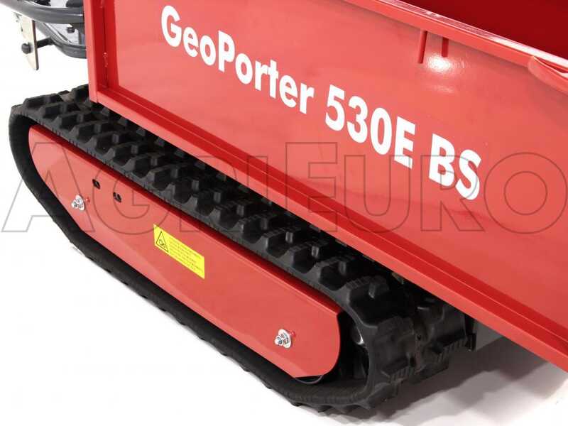 Brouette &agrave; moteur GeoTech Pro GeoPorter 530E BS CR950, benne extensible - charge 500 kg
