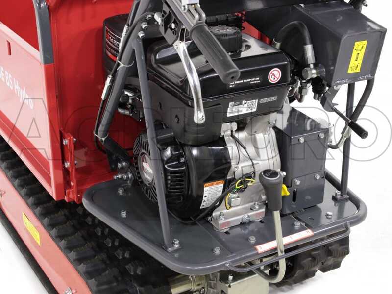 Brouette &agrave; moteur GeoTech Pro GeoPorter 530E BS Hydro - 10 CV - basculement hydraulique, charge 500 kg