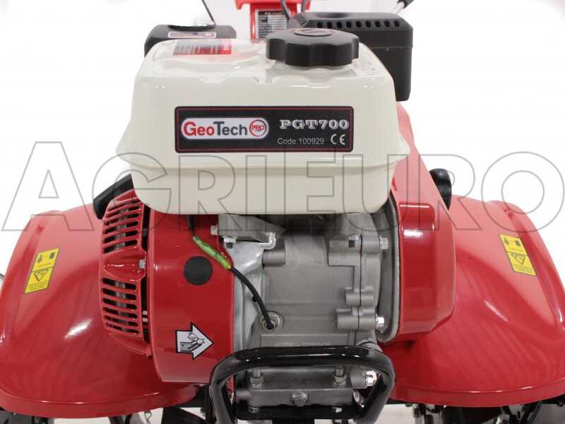 GeoTech-Pro PGT 700 - Motobineuse &agrave; essence 7 HP - Changement de vitesses 2+1 marche arri&egrave;re