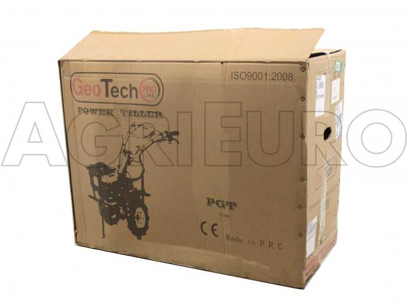 GeoTech-Pro PGT 700 - Motobineuse &agrave; essence 7 HP - Changement de vitesses 2+1 marche arri&egrave;re
