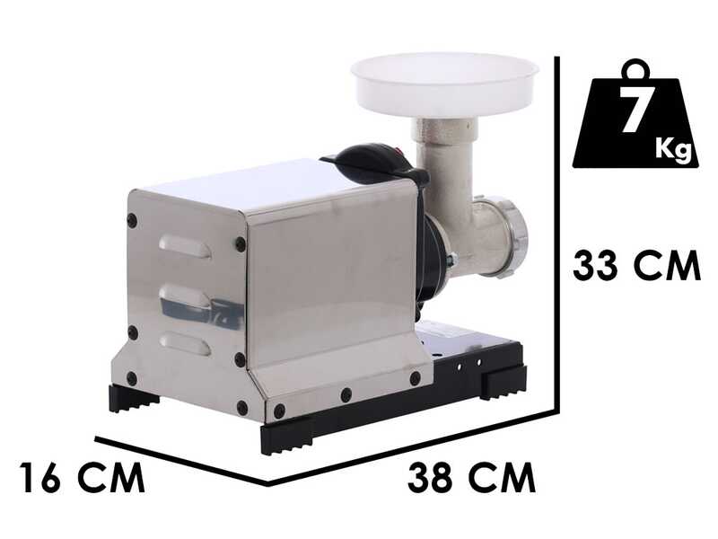 Reber 9502NSP INOX - N.5 - Hachoir &agrave; viande &eacute;lectrique - 400W