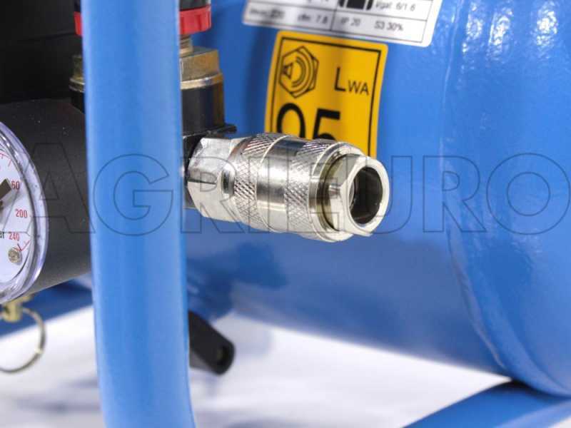 Abac Start L20 - Compresseur d'air &eacute;lectrique portatif - R&eacute;servoir 6 litres moteur 2 CV - Air comprim&eacute;