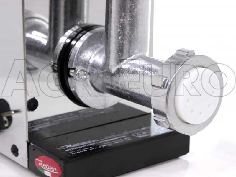 Reber 9060N INOX - Extrudeuse - Machine à pâtes  avec moteur électrique à induction professionnel 600W