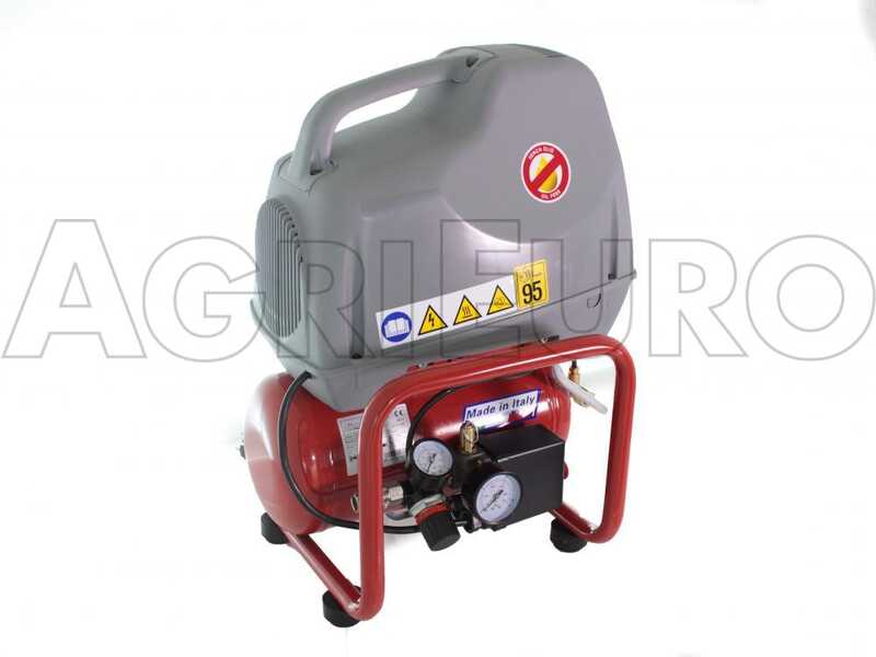 Fiac AIR 6/F-201- Compresseur d'air &eacute;lectrique portatif - R&eacute;servoir 6 litres moteur 1,5 CV oilless