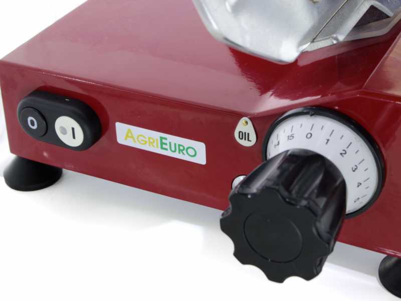 Trancheuse AgriEuro MS 275 Red Deluxe avec lame de 275mm. Moteur &eacute;lectrique de 180W