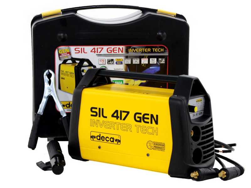 Poste &agrave; souder inverter Deca SIL 417GEN - 170 A max - alimentation 230 V - kit d'utilisation