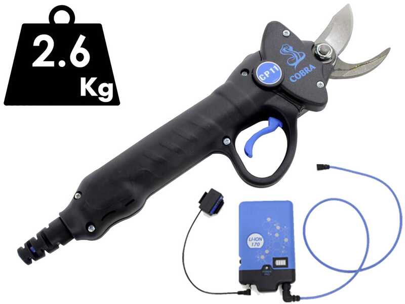 S&eacute;cateur &eacute;lectrique de taille Campagnola Cobra CP11, &agrave; batterie - Power Kit 170 LI-ION
