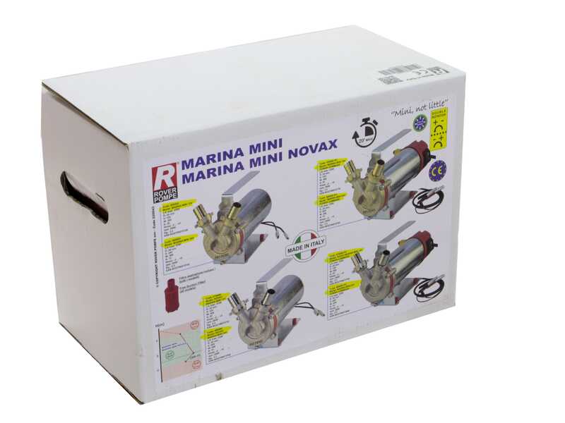 Rover Marina Mini Novax 20 - Pompe &eacute;lectrique de transfert en alliage anticorrosion - 24 V