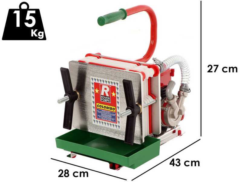 Rover Colombo INOX 6 - Filtre &agrave; plaques pour vin - Pompe &oelig;nologique NOVAX