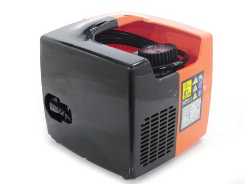 Black &amp; Decker BD195 Cubo - Compresseur d'air &eacute;lectrique portatif monophas&eacute;, oil-less - Moteur 1.5 CV