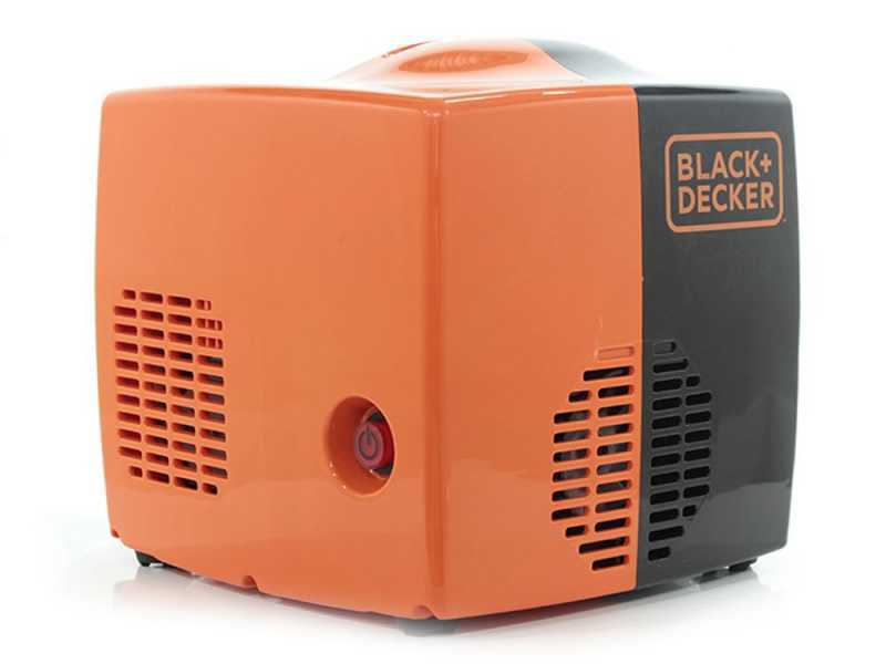 Black &amp; Decker BD195 Cubo - Compresseur d'air &eacute;lectrique portatif monophas&eacute;, oil-less - Moteur 1.5 CV