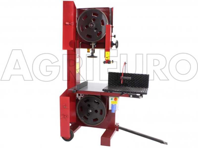 Scie &agrave; ruban pour bois de chauffage professionnelle AgriEuro 600 RE - triphas&eacute;e 3 CV