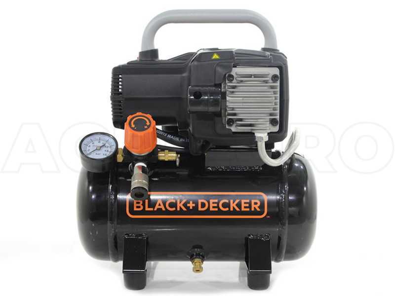 Black &amp; Decker BD195 6 NK - Compresseur d'air &eacute;lectrique compact portatif - 1.5 CV - 8 bars sans huile