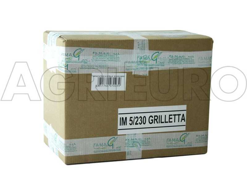 P&eacute;trin &agrave; spirale Famag Grilletta IM 5-S monophas&eacute; &agrave; 10 vitesses - T&ecirc;te basculante - 5KG