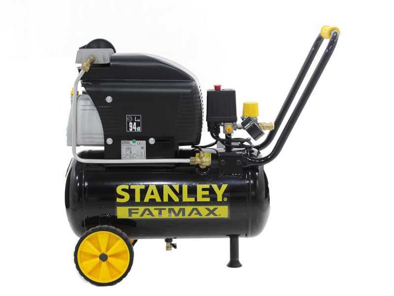 Compresseur &eacute;lectrique sur chariot Stanley Fatmax D251/10/24s moteur 2.5 HP - 24 L &agrave; air comprim&eacute;