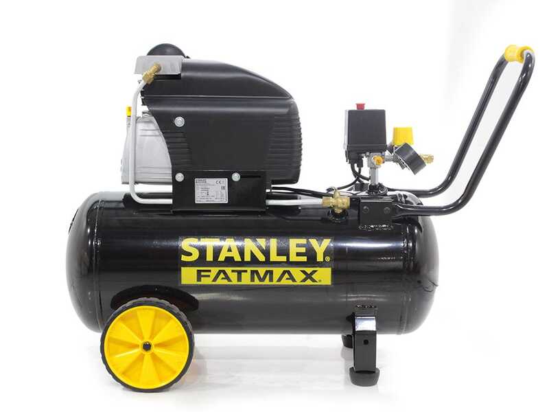 Stanley Fatmax D211/8/50s - Compresseur &eacute;lectrique sur chariot - Moteur 2 CV - 50 L air comprim&eacute;