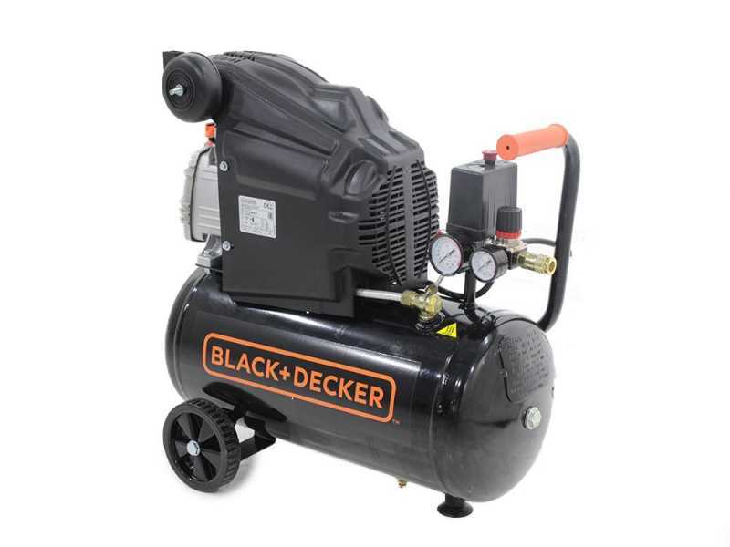 Black &amp; Decker BD 205 24 - Compresseur d'air &eacute;lectrique monophas&eacute; - Moteur 2 CV - 24 L