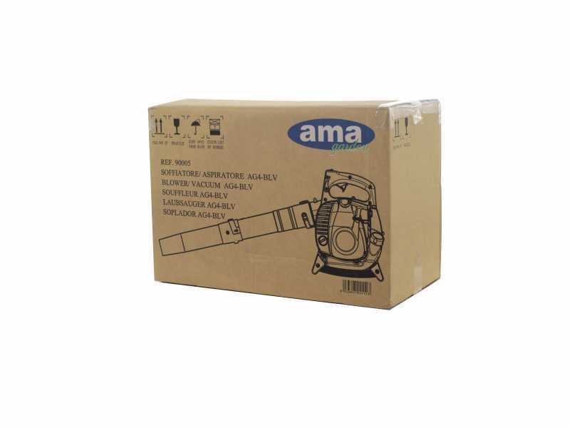 Aspirateur souffleur Ama AG4-BLV - 3 en 1 avec moteur thermique 24.5cm3 &agrave; 4 temps