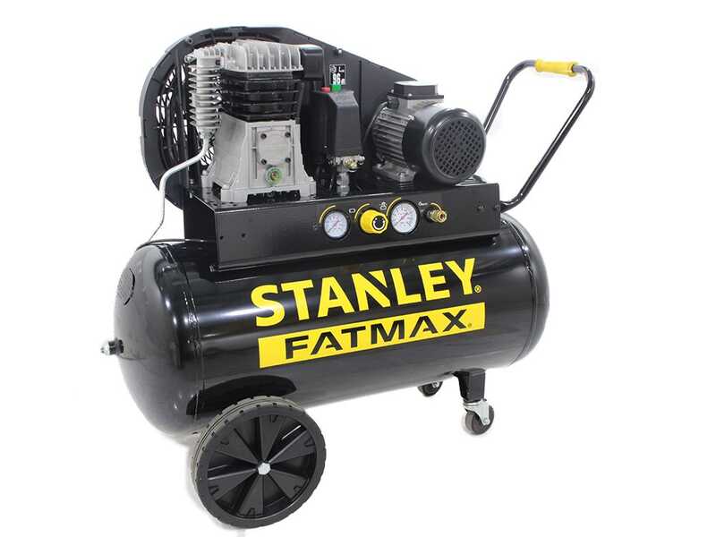 Stanley Fatmax B 350/10/100 T - Compresseur d'air &eacute;lectrique triphas&eacute; &agrave; courroie - Moteur 3 CV - 100 L