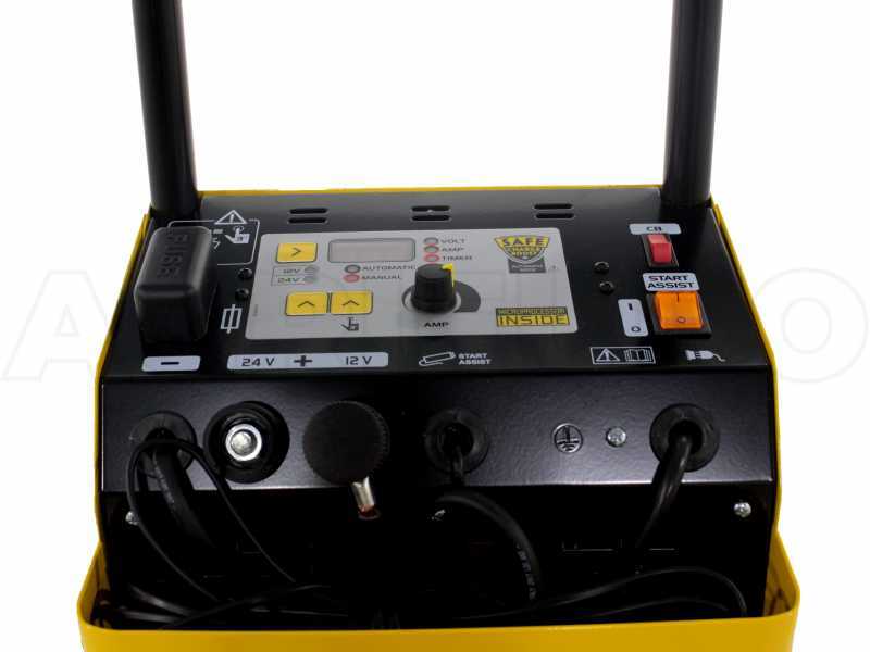 Deca SC 30/400 - Chargeur de batterie/d&eacute;marreur 12-24V avec microprocesseur - monophas&eacute; - sur chariot