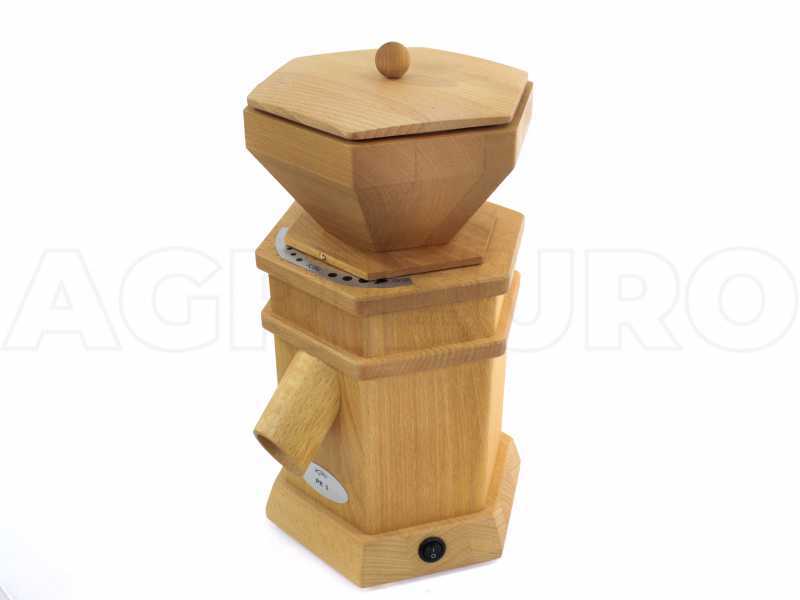 Moulin &agrave; farine Komo PK1 en h&ecirc;tre massif. Moteur de 360W
