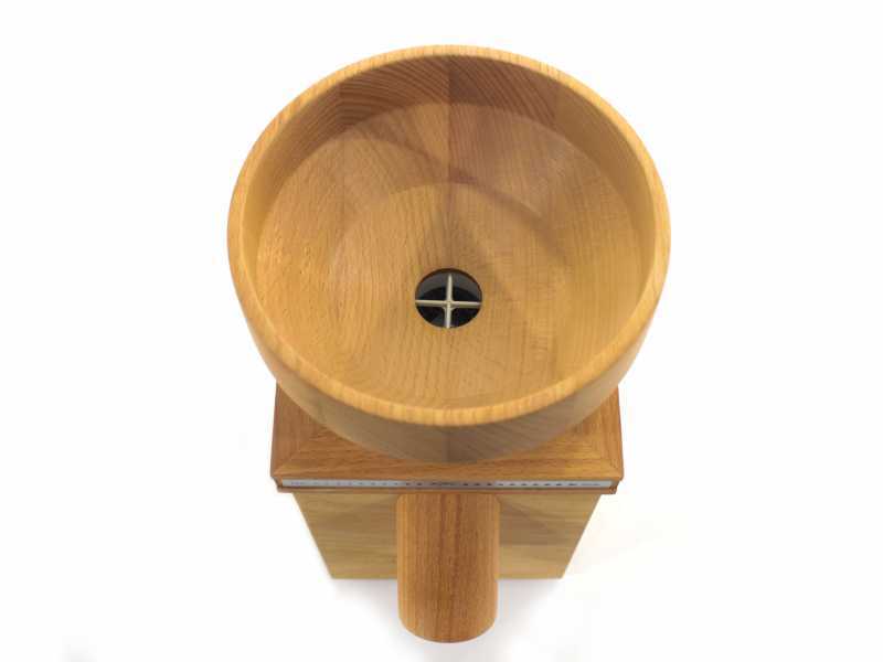 Komo Fidibus Medium - Moulin &agrave; farine en h&ecirc;tre massif - 360W