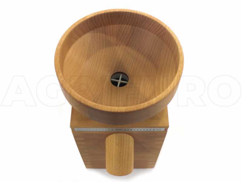 Komo Fidibus Classic - Moulin &agrave; farine en h&ecirc;tre massif - 360W