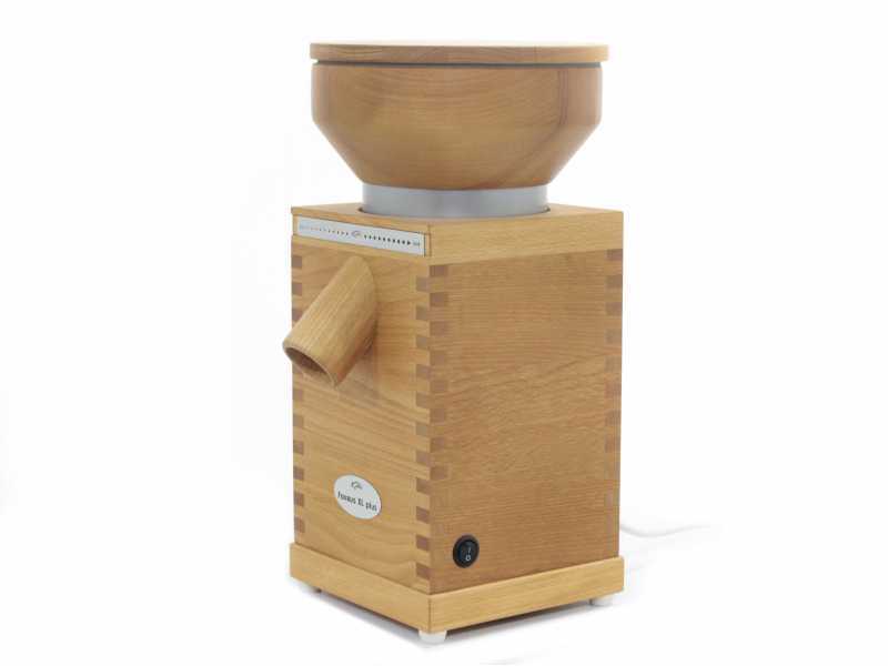 Komo Fidibus XL Plus - Moulin &agrave; farine en h&ecirc;tre massif - 600W