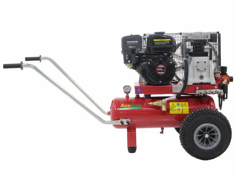 Motocompresseur avec moteur Loncin AgriEuro CB 25/520 LO compresseur thermique &agrave; essence