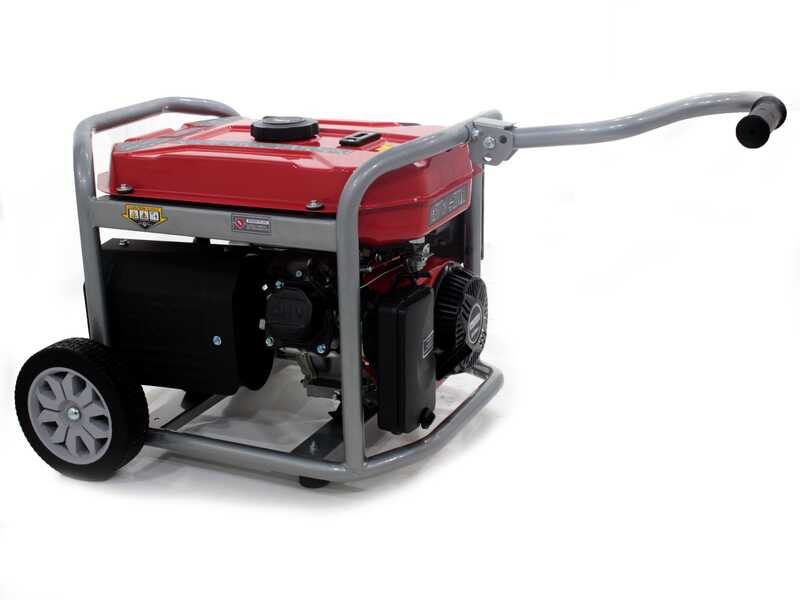 GeoTech-Pro GGP 3500 - Groupe &eacute;lectrog&egrave;ne sur chariot avec AVR 3 kW - Continue 2.8 kw Monophas&eacute;