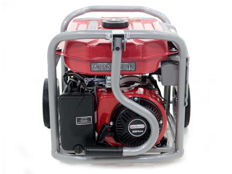 GeoTech-Pro GGP 4000 - Groupe &eacute;lectrog&egrave;ne sur chariot avec AVR 3.6 kW - Continue 3.2 kw Monophas&eacute;